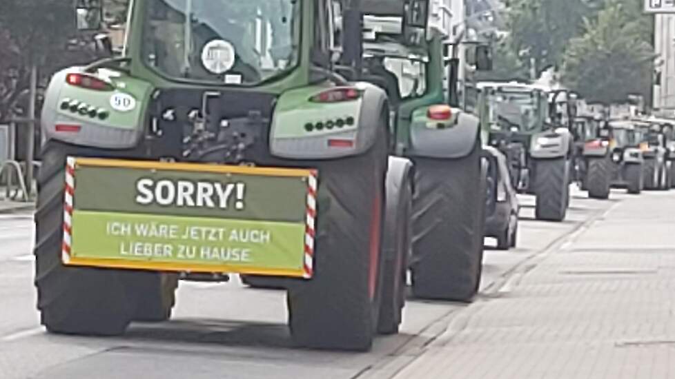 De boeren keren huiswaarts