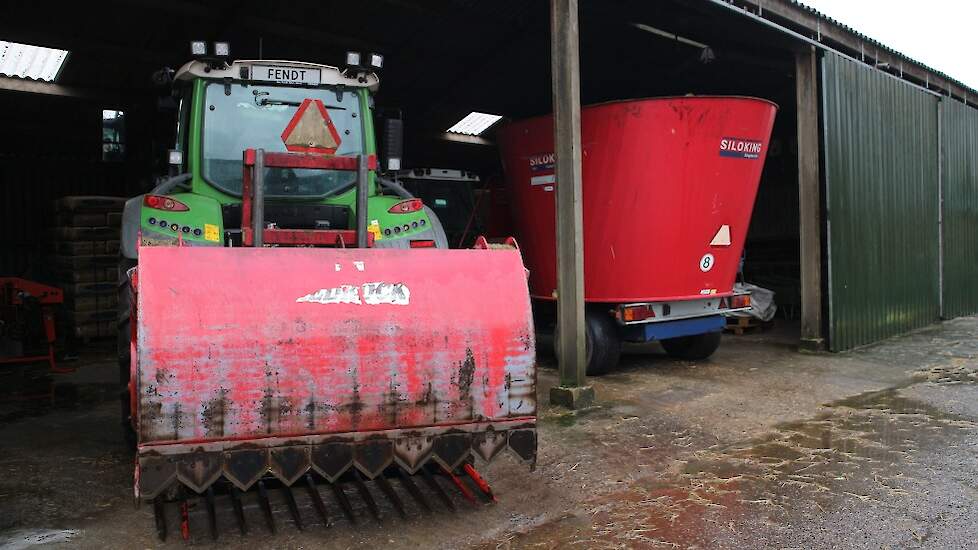 De voermengwagen zorgt voor een mooi TMR