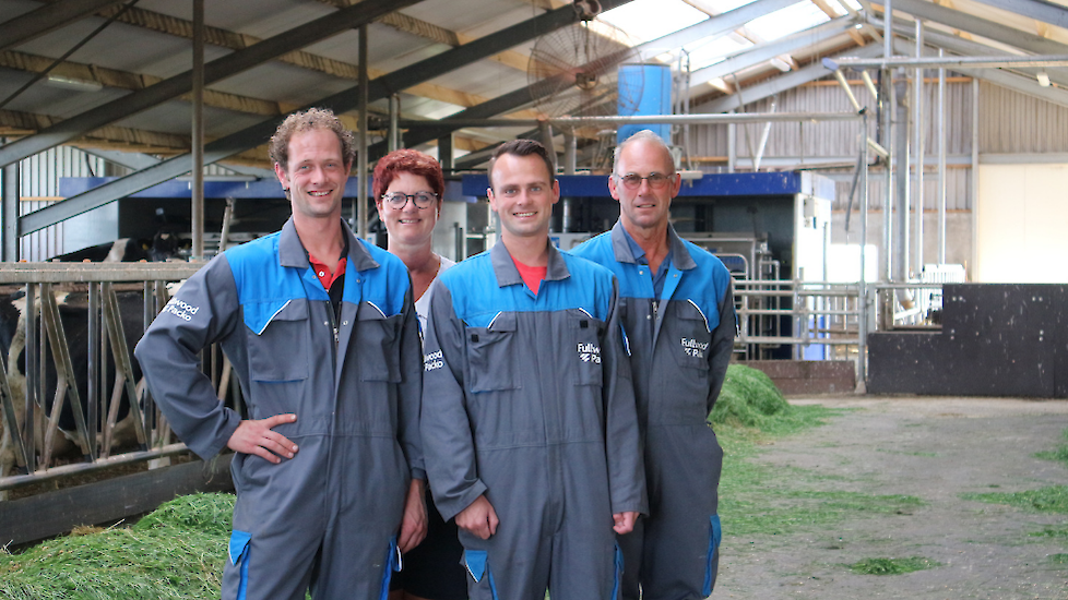 Fam. de Munnik (vlnr: Dennis, Judith, Ronald en Herman)