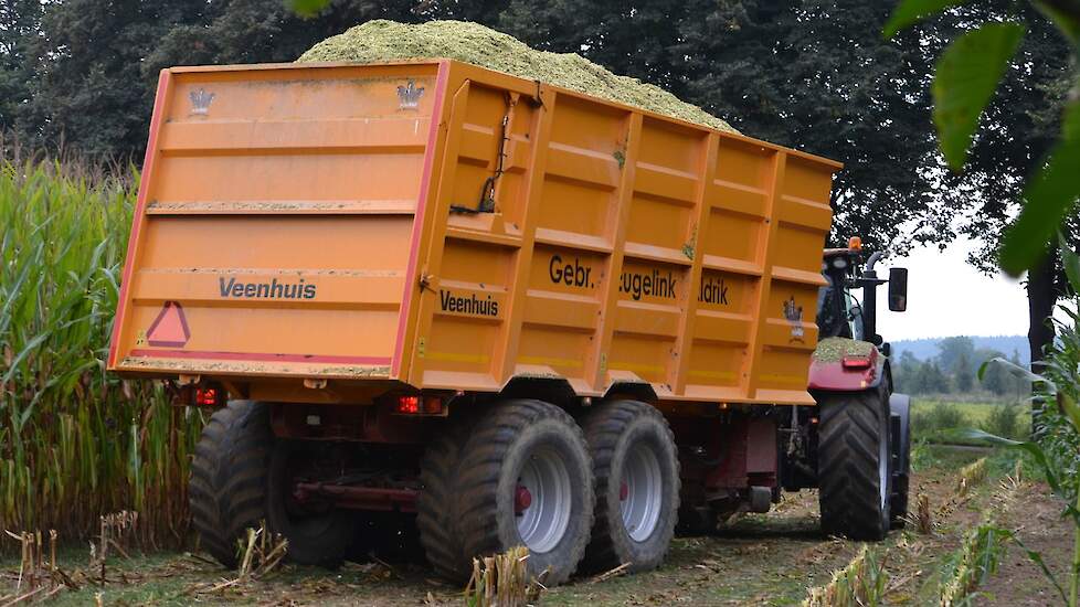 De eerste volle vracht vertrekt richting de sleufsilo van Spaan, een paar kilometer verderop.