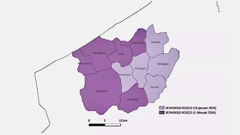 Vlaanderen: uitbreiding hoogrisicogebied IBR