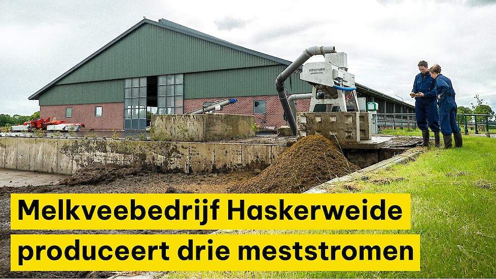 Melkveebedrijf Haskerweide produceert drie meststromen