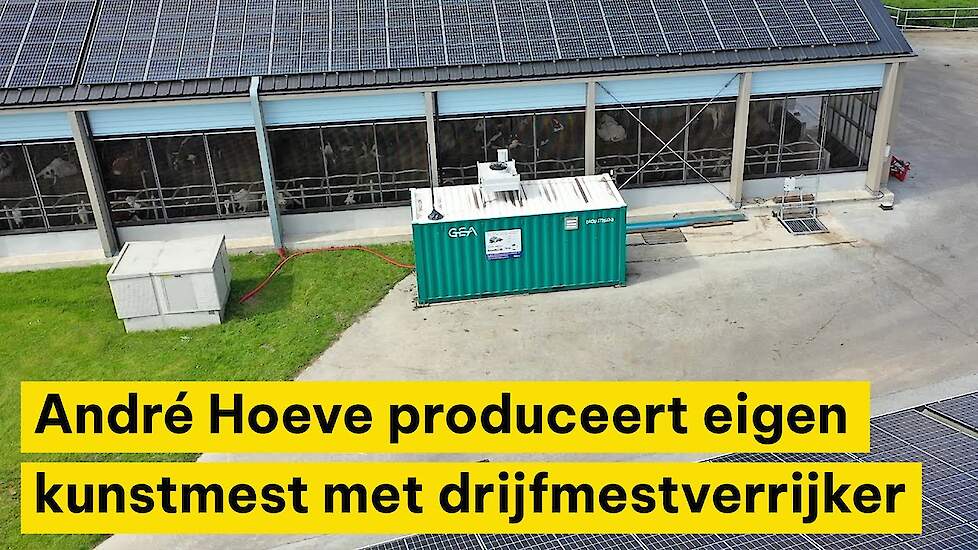 Melkveehouder Andre Schilder produceert zijn eigen kunstmest met drijfmestverrijker