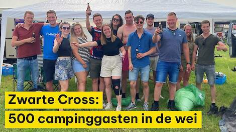 Video: Tijdens de Zwarte Cross geen koeien, maar 500 campinggasten in de wei