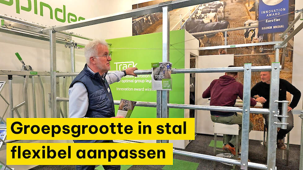 Groepsgrootte in stal flexibel aanpassen met hek op rails