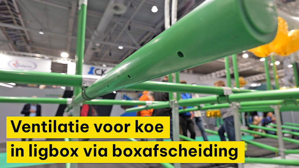 Ventilatie in de ligbox van de koe.