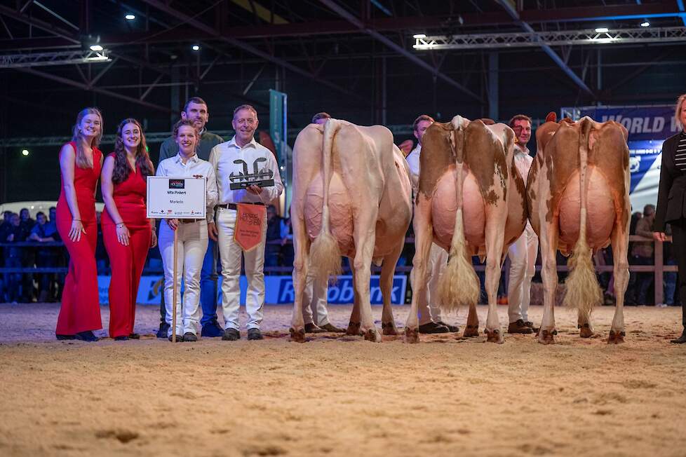 De familie Pinkert drukte nadrukkelijk haar stempel op de roodbontkeuring. Dat resulteerde onder andere in de titel voor de beste bedrijfscollectie.