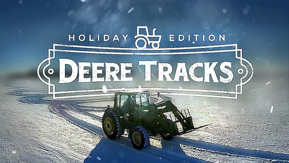 DeereTracks | Christmas Edition - FARMER CREATES AMAZING SNOW ART WITH TRACTOR & DRONE