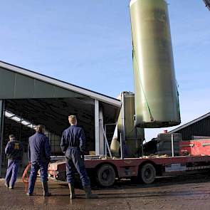 Nog een silo nadert zijn bestemming.