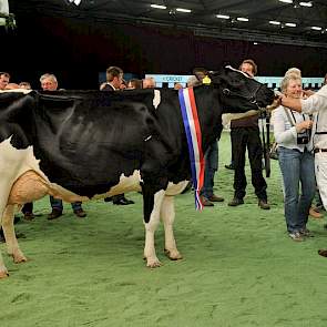 De 1B-klassering en later ook het reservekampioenschap was er voor Aaltje 253 (v. Goldwyn) van Martijn Zandstra uit Ruinerwold.