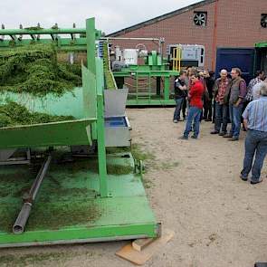 Op het bedrijf van de familie Aarts uit Heusden stond een demonstratiemodel van de bioraffinageinstallatie.