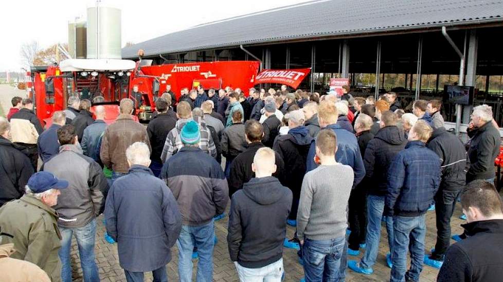 Ruim 150 belangstellenden kwamen op de demonstratie af.