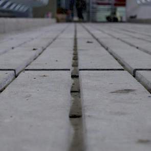 De stal heeft een proefstalstatus door de nieuwe E.A. vloer van Anders Beton. De sleuvenvloer heeft om de 1.10 meter een afstort. In de sleuven zitten gaten waar de urine door wegloopt naar de kelder. De sleuven lopen af naar deze gaten.