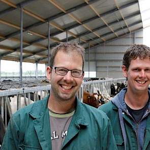 Links Paul (39) en rechts Joost (35) Verkleij.