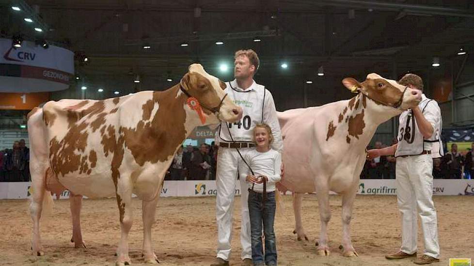 Links reservekampioene Aaltje 94, rechts kampioene Jipsing Bontje 40.