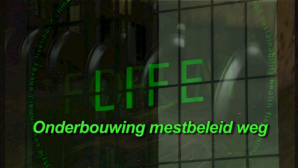 Onderbouwing mestbeleid weg