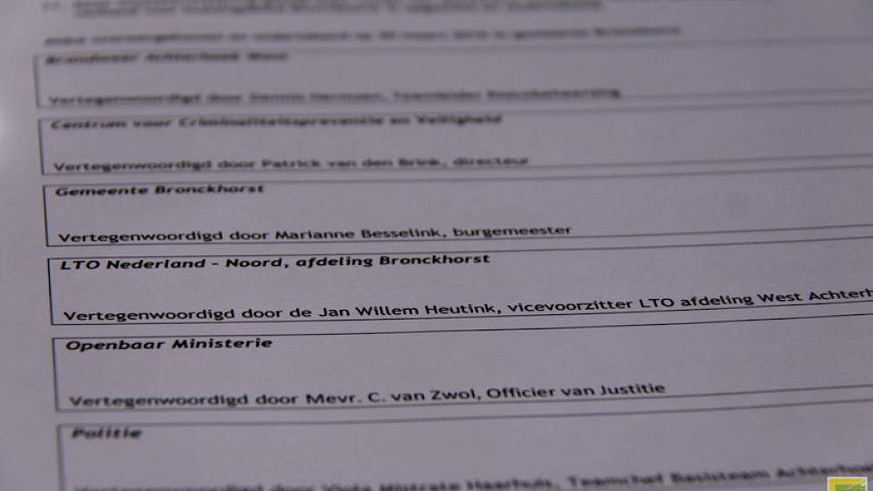 Ook burgemeester van Bronckhorst Marianne Besselink onderkent het belang. “Gemeente, politie en het OM kunnen pas ingrijpen als er melding wordt gemaakt van criminele activiteiten. Door deze samenwerking willen we zorgen dat de situatie die in onze gemeen