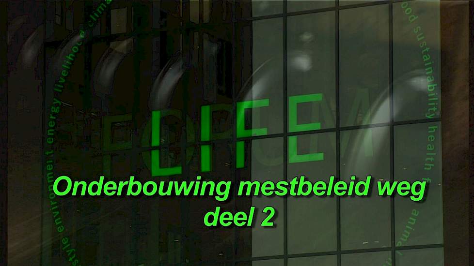 Onderbouwing mestbeleid weg, deel 2