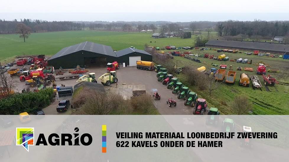 Veiling materiaal loonbedrijf Zwevering - 622 kavels onder de hamer